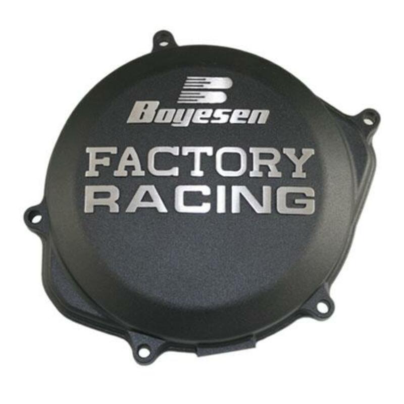 Boyesen Clutch Hus Cover Factory Racing Svart - Kawasaki KX250 (95-02)