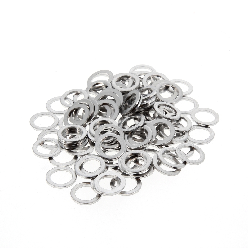 Bihr Podkładki aluminiowe 8x12x1mm 100 szt.