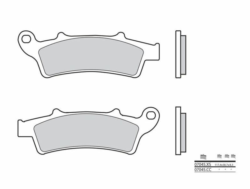Brembo S.p.A. Plaquettes de frein Scooter carbone céramique - 07045