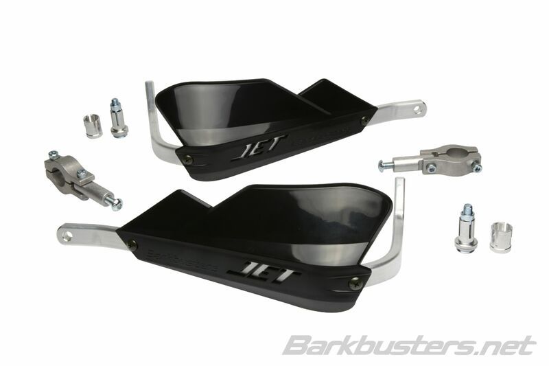 Barkbusters Kit de protección de manos Montaje a chorro 2 puntos punta derecha del manillar Ø22mm negro