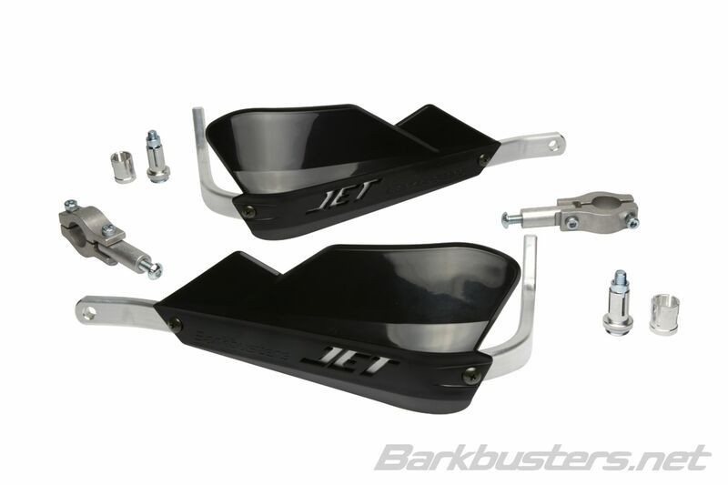 Barkbusters ハンドガードキット ジェットマウント 2点右ハンドルバー先端 Ø22mm ブラック