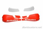 Barkbusters Красные оболочки цевья MX VPS / белый дефлектор