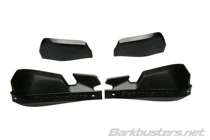 Barkbusters MX Negro sobre Negro VPS Handguard Shells / Deflector Negro