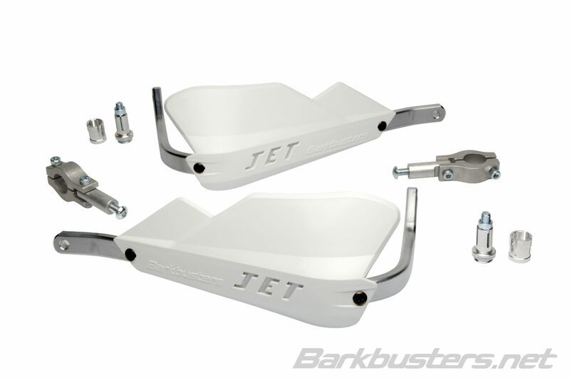 Barkbusters Kit de protección de manos Montaje jet 2 puntos punta derecha del manillar Ø22mm blanco