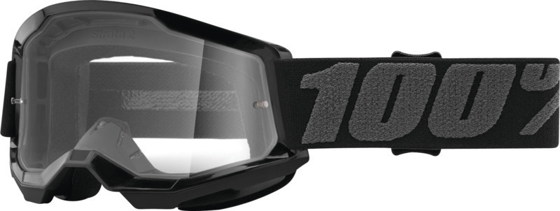 Image of 100% Strata 2 Essential Occhiali da motocross giovanile, nero