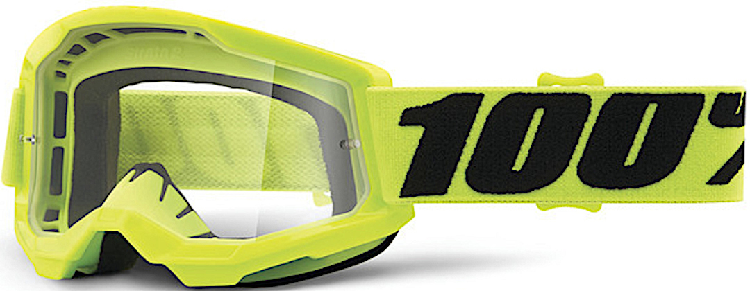 Image of 100% Strata 2 Essential Occhiali da motocross giovanile, giallo