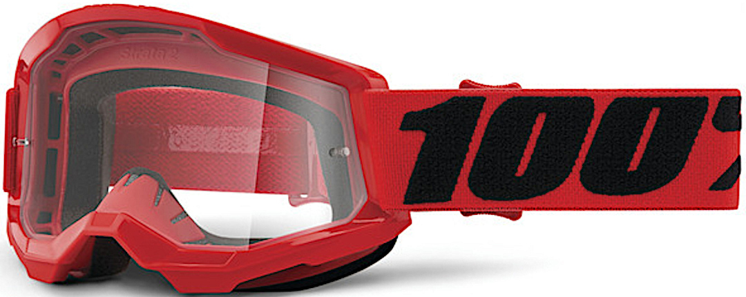 Image of 100% Strata 2 Essential Occhiali da motocross giovanile, rosso