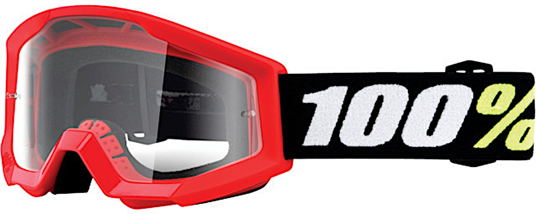 Image of 100% Strata 2 Mini Occhiali da motocross per bambini, rosso