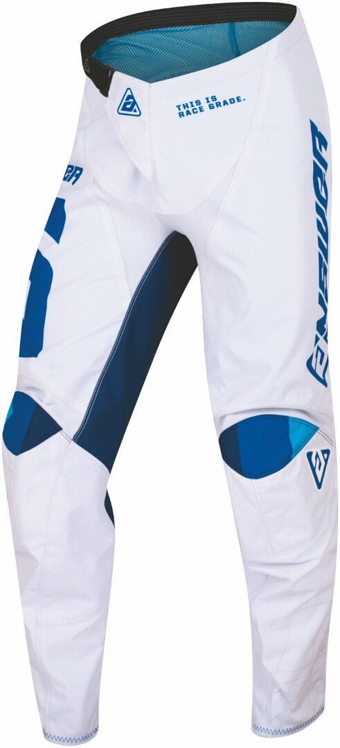 Answer Syncron CC Motorcross broek, wit-blauw, afmeting 28