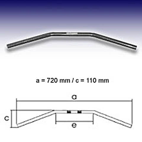 FEHLING DRAG BAR 1 pouce Petit, MK, noir