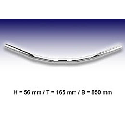 FEHLING FLYER BAR 1 pouce Petit, MK, chrome, argent