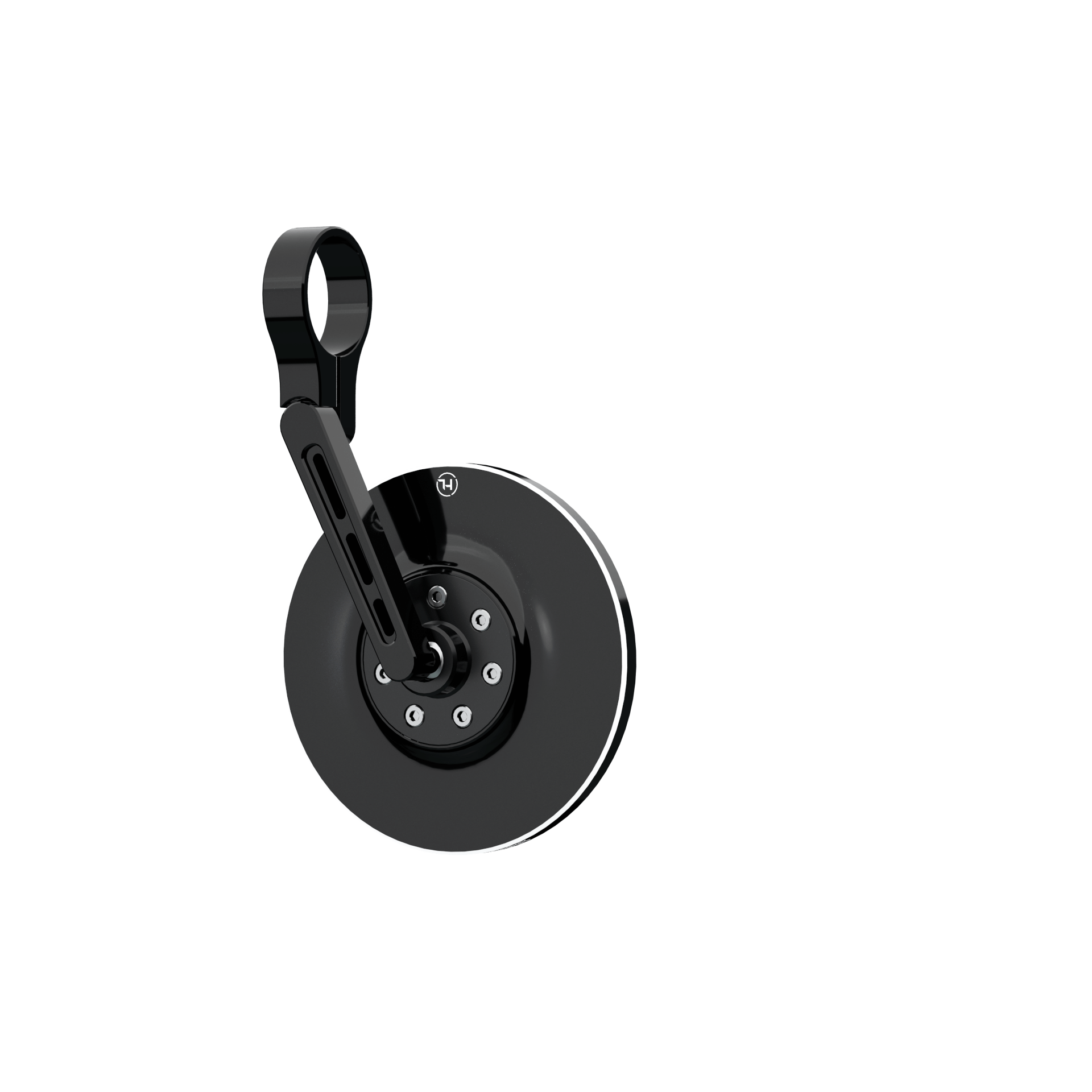 HIGHSIDER CONERO guidon rétroviseur, court, noir