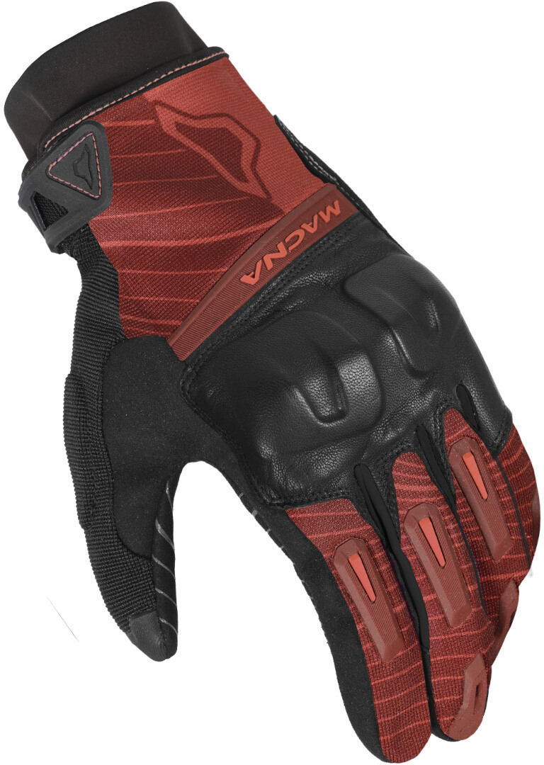 Macna Attila RTX Motorrad Handschuhe, schwarz-rot, Größe M, schwarz-rot, Größe M