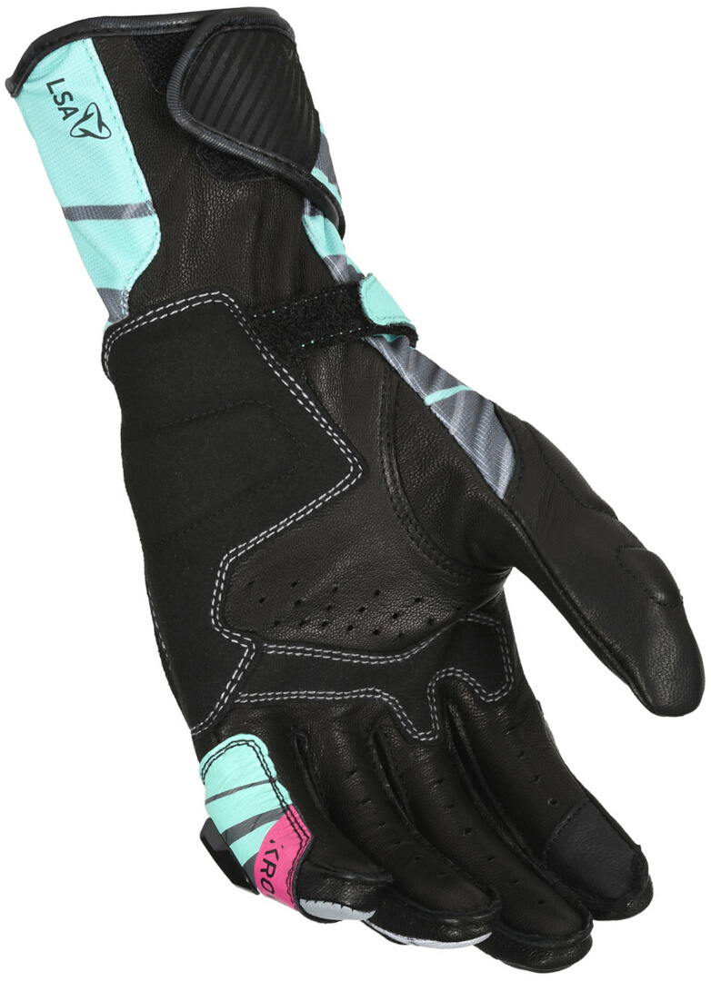 Photos - Motorcycle Gloves Macna Krown perforated Ladies , black-green, Size XL for Women 