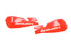 SW-Motech VPS plastic guards - Red. With variable white wind deflector.