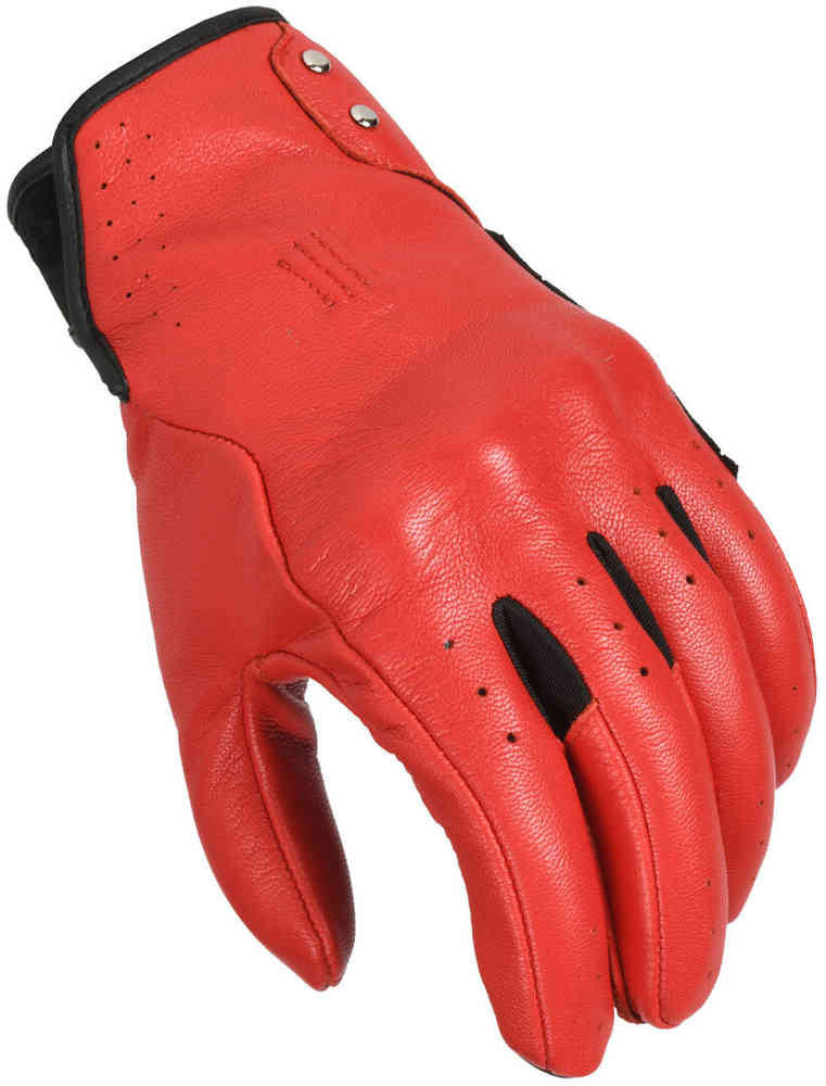 Macna Rouge Gants de moto perforés pour dames