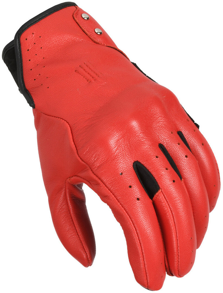 Macna Rouge gants de moto perforés pour femmes