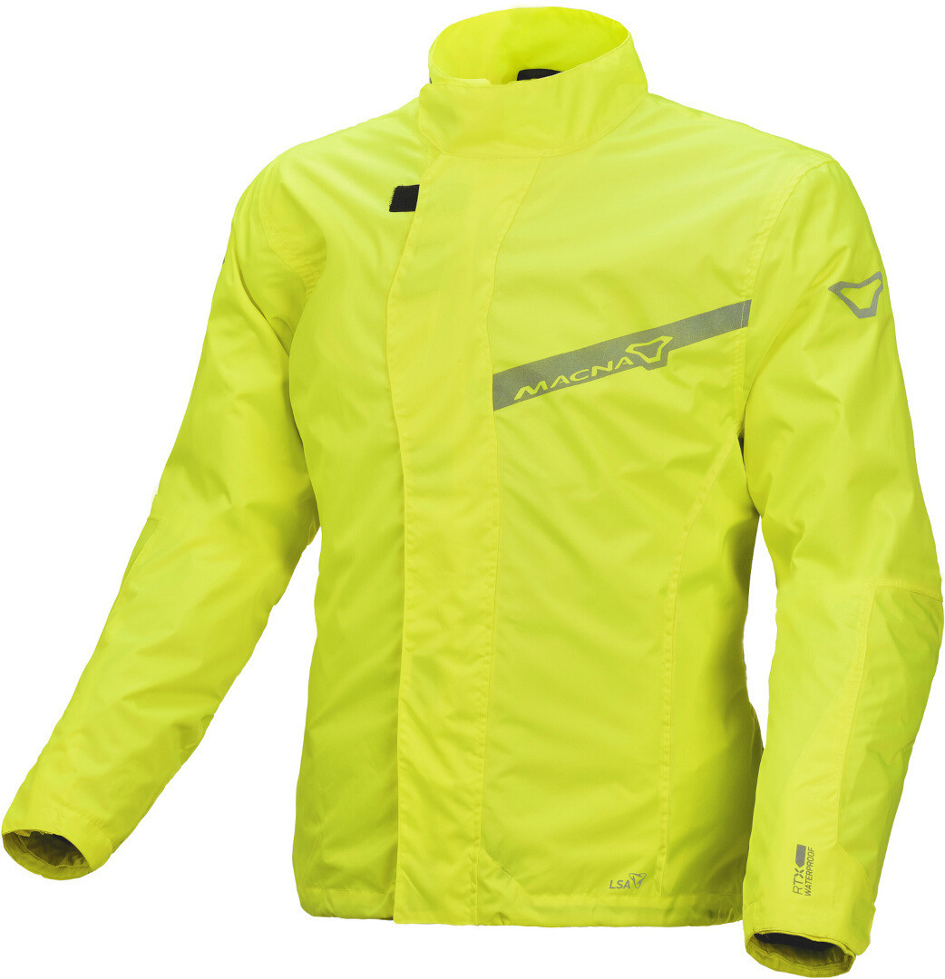 Macna Women's Yellow Spray Motorcycle Rain Jacket, Size Xl For