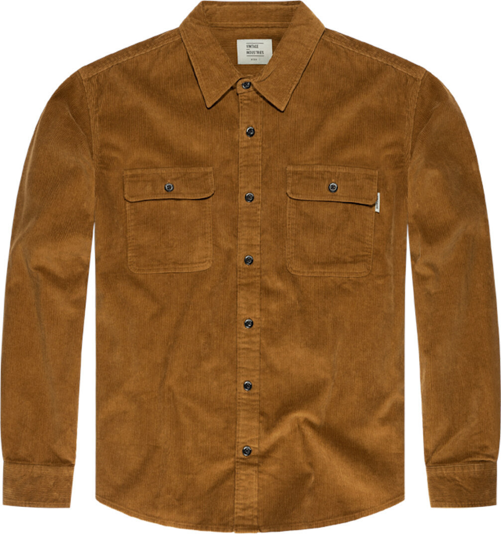 Vintage Industries Brix Chemise, brun, taille 2XL pour Hommes