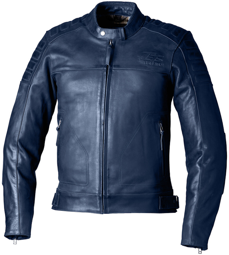 Image of RST IOM TT Brandish 2 Giacca in pelle moto, blu, dimensione M