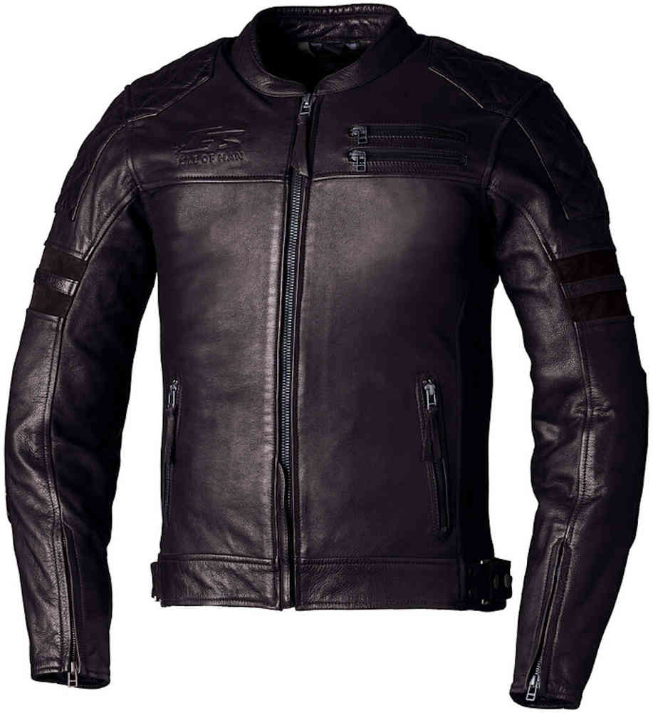 RST IOM TT Hillberry 2 Chaqueta de cuero de motocicleta