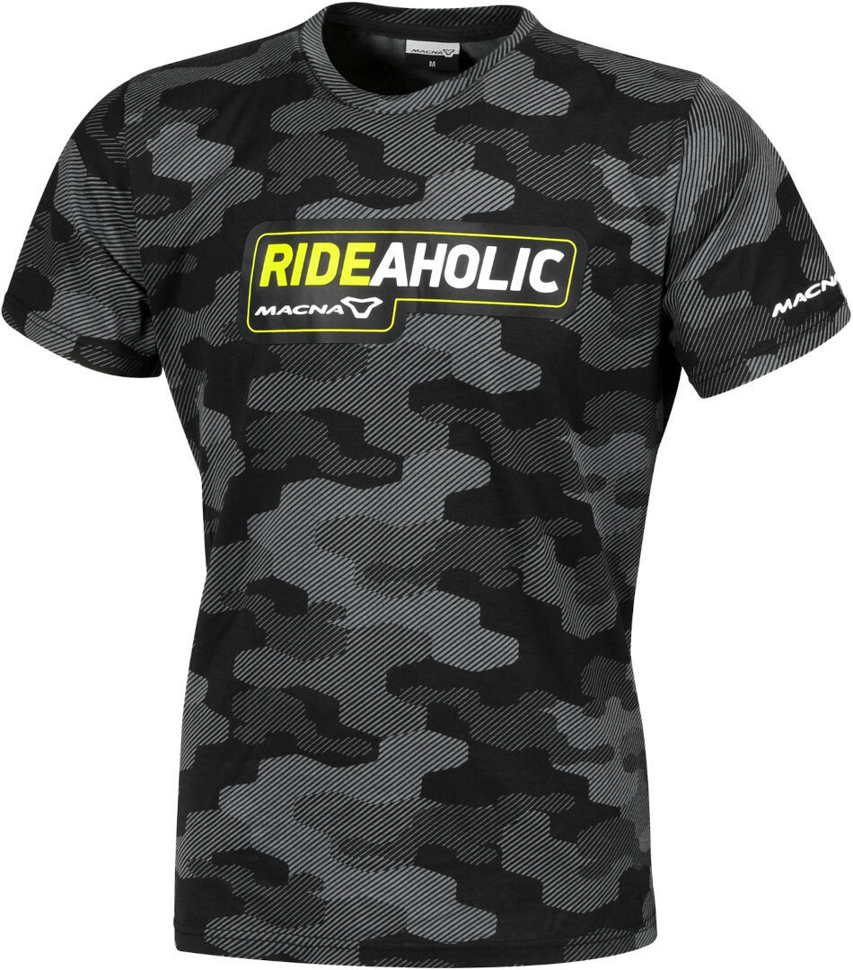 Macna Dazzle Rideaholic T-shirt til damer, sort-flerfarvede, størrelse S til Kvinder
