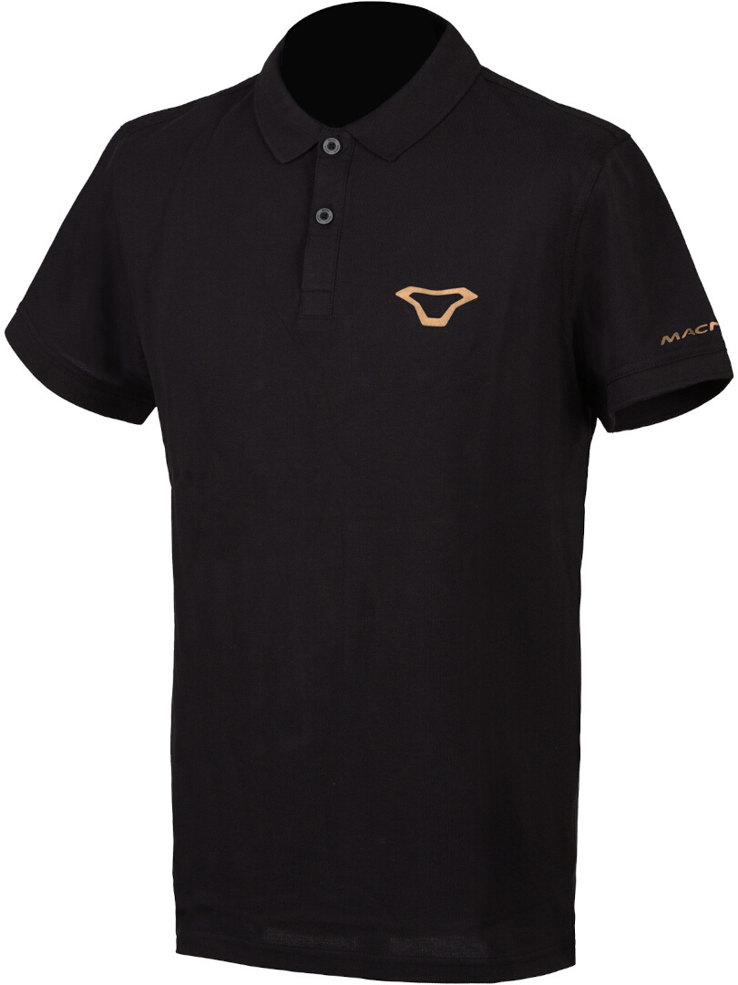 Macna Poloshirt, zwart-bruin, afmeting L voor man