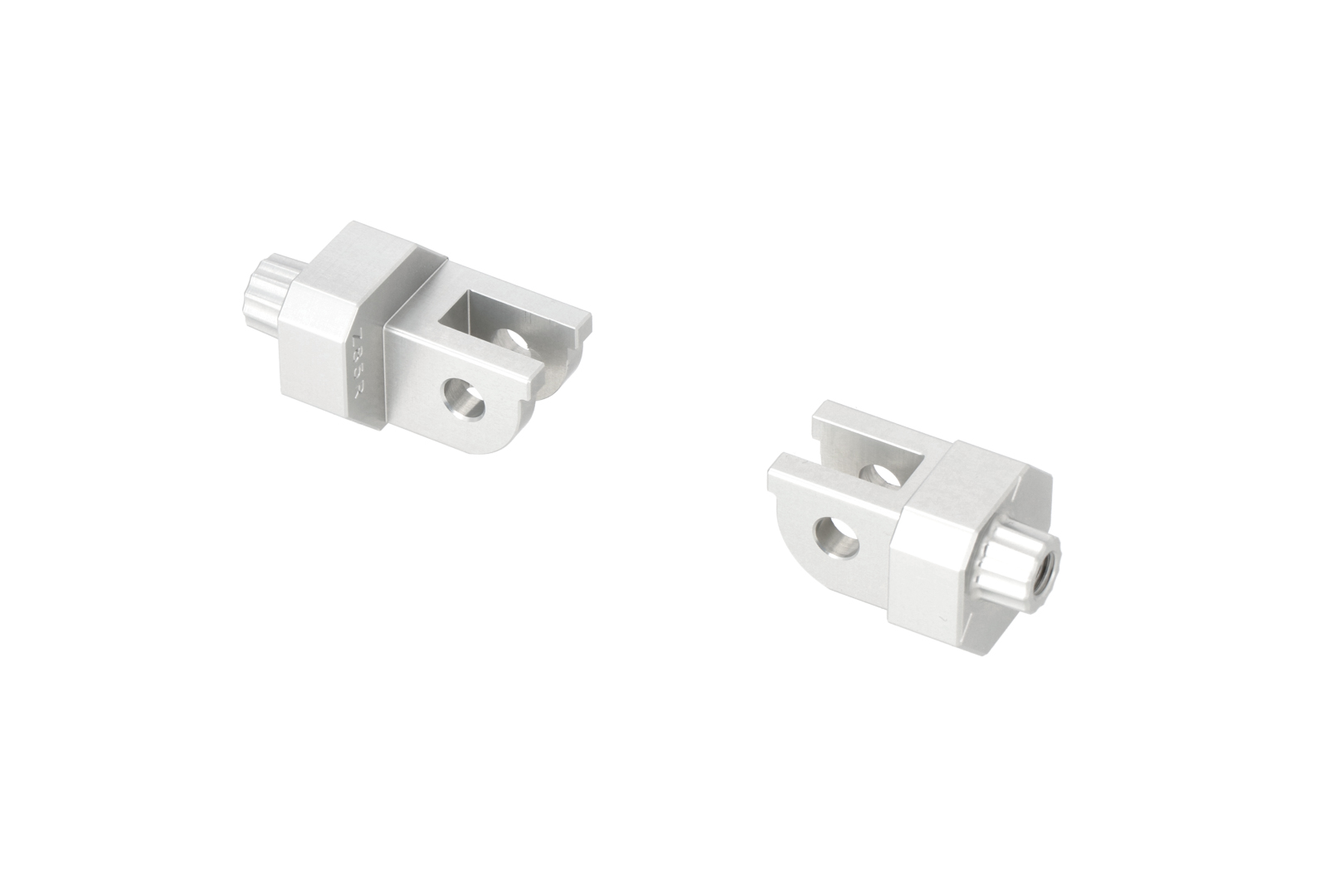 Sw-Motech Unisex Silver Mounting Kit For Evo Footrest - Ducati Multistrada V4 / V2, Desertx.