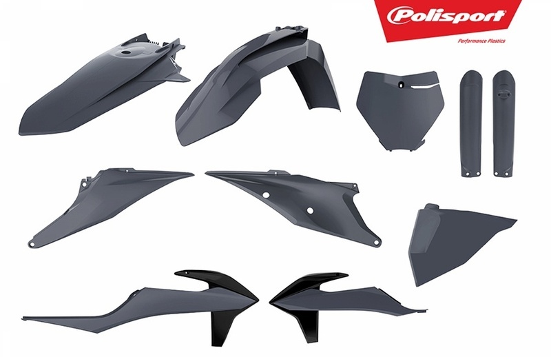 POLISPORT Kit plastiques gris nardo KTM SX/SX-F