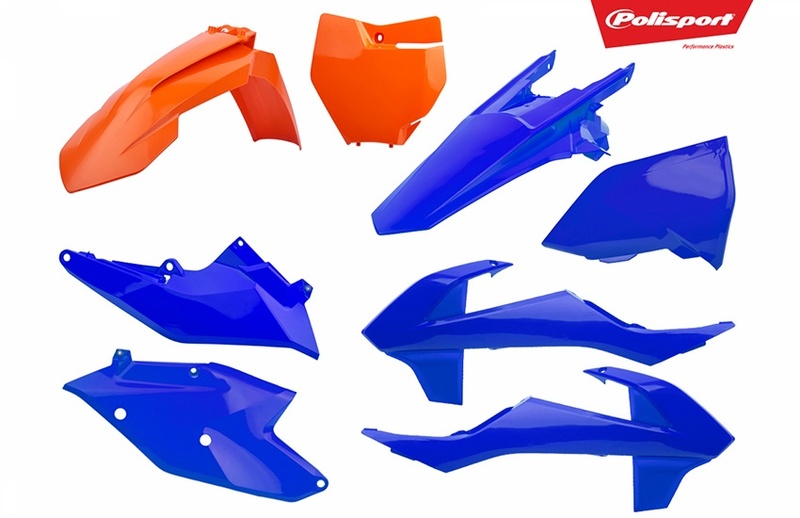 POLISPORT Kit plastiques orange/bleu KTM SX/SX-F