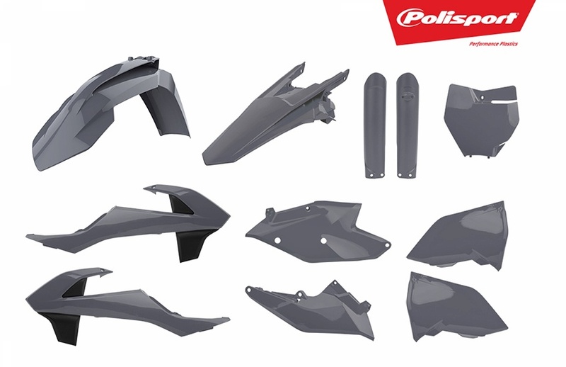 POLISPORT Kit plastiques gris nardo KTM SX/SX-F