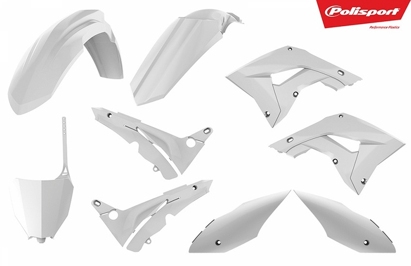POLISPORT Kit plastiques blanc Honda CR125/250R