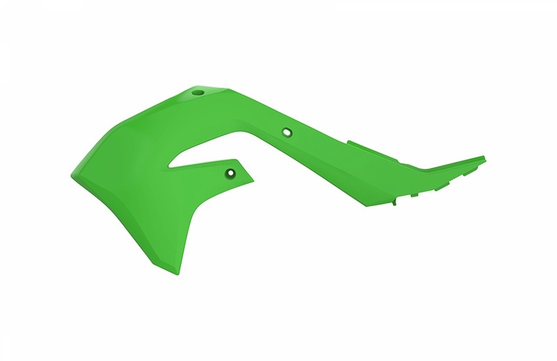 POLISPORT Ouïes de radiateur vert Kawasaki KX450