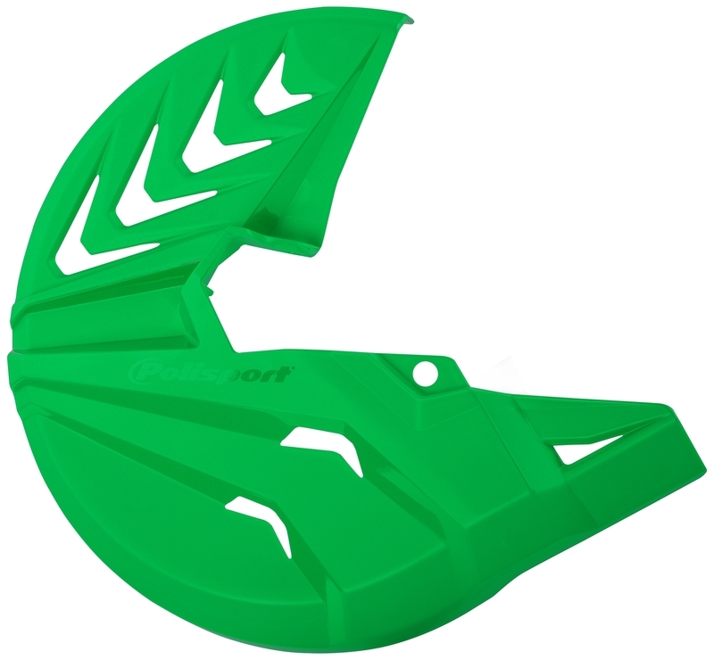 POLISPORT Front Disc Protector Green