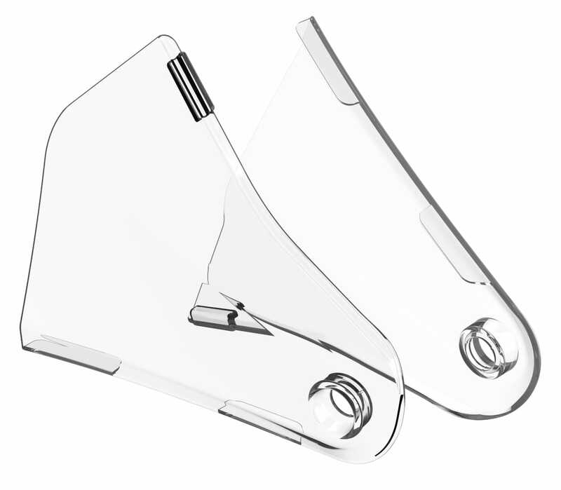 POLISPORT Protection de plaques latérales transparent Yamaha YZ250F/450F