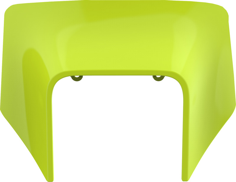 POLISPORT Plaque phare jaune fluo Husqvarna