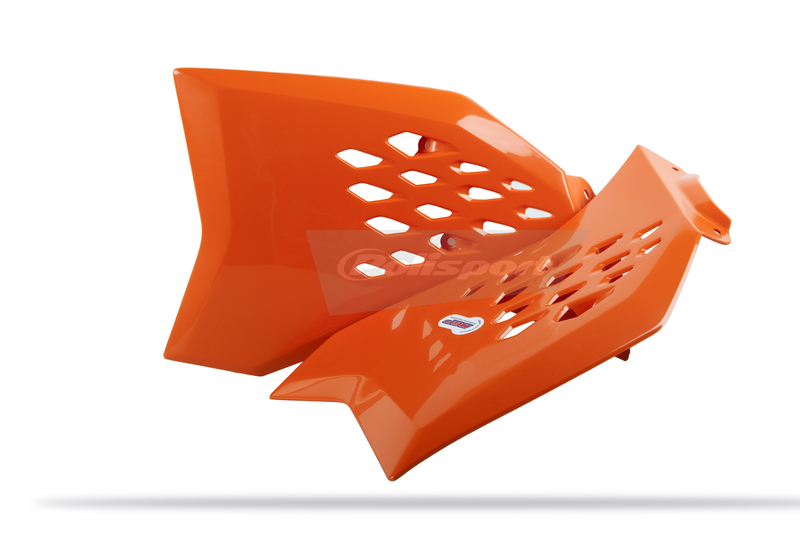 POLISPORT Ouïes de radiateur couleur origine 11-15 orange KTM SX65