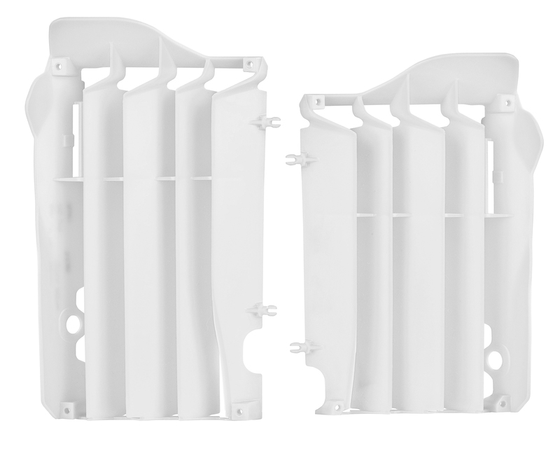 POLISPORT Cache radiateur blanc Honda CRF450R
