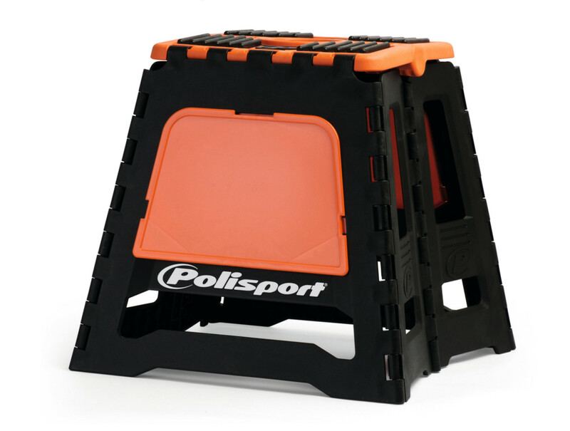 POLISPORT Lève-moto fixe repliable orange/noir