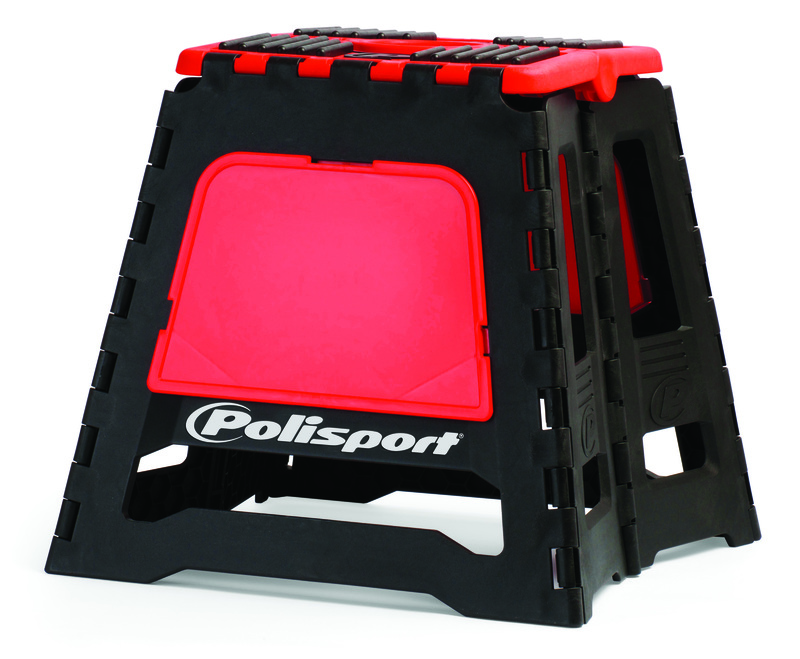 POLISPORT Lève-moto fixe repliable rouge CR/noir