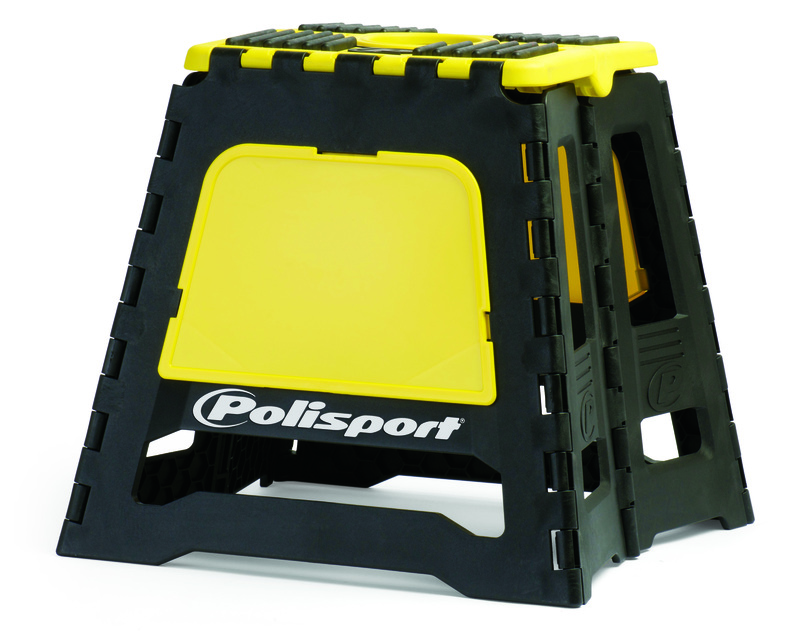 POLISPORT Lève-moto fixe repliable jaune RM/noir