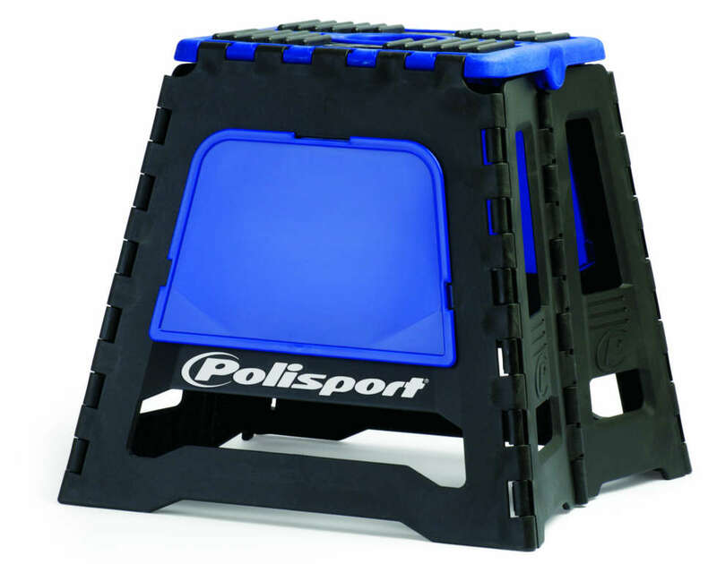 POLISPORT Lève-moto fixe repliable bleu/noir