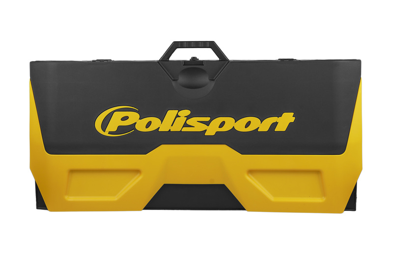 POLISPORT Tapis récupérateur pliable Bike Mat bicolore jaune/noir