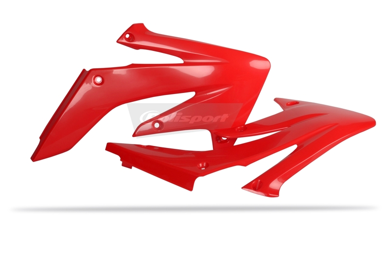 POLISPORT Ouïes de radiateur rouge Honda CRF250R