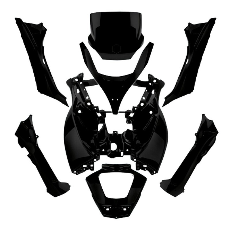 O PARTS Carénage noir mate - Piaggio MP3 125/250/300 (11-14) 400 (08-11) 500 (11-13)