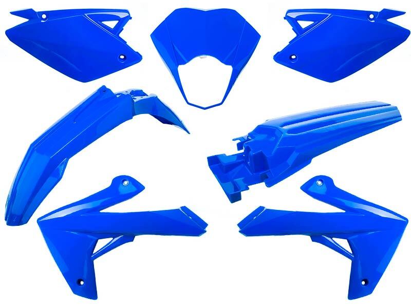 O PARTS Kit plastique bleu brillant - Rieju MRT/MRT Pro 50 (09-21)
