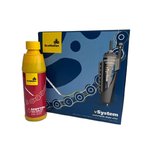 SCOTTOILER Elektronisches Kettenschmiermittel + rotes Hochtemperaturschmiermittel