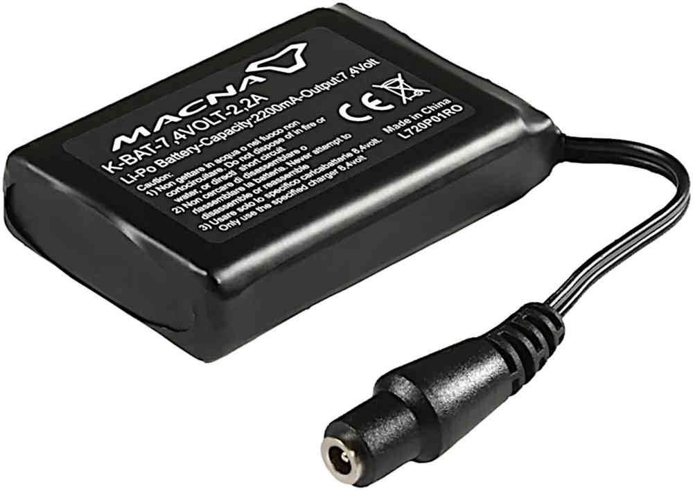 Macna 7,4V/2,2A Batteria per guanto/calzino