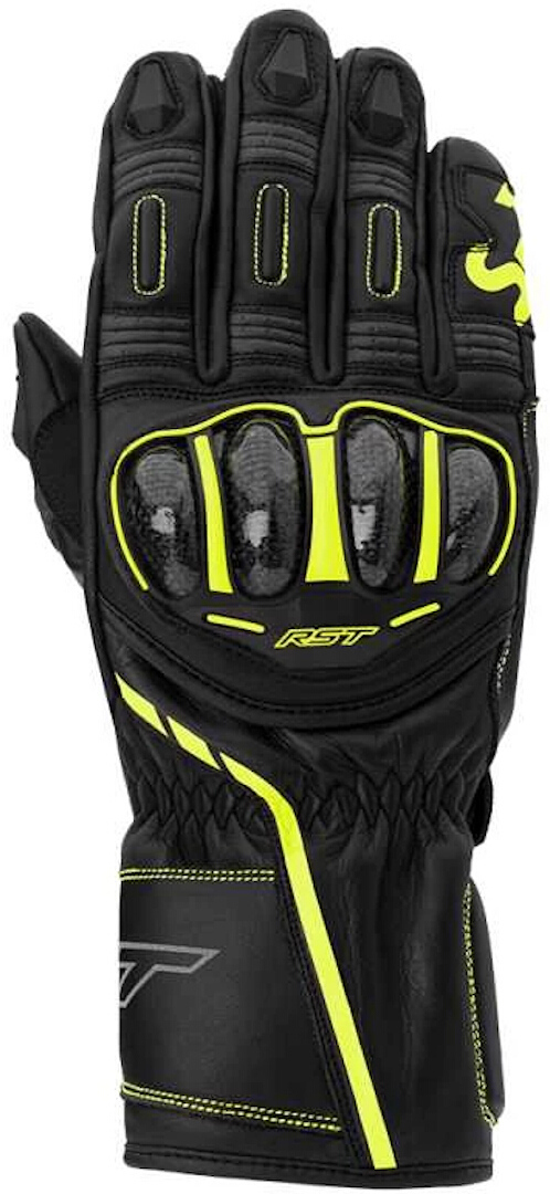 RST S1 Motorcykel handsker, sort-gul, størrelse 2XL