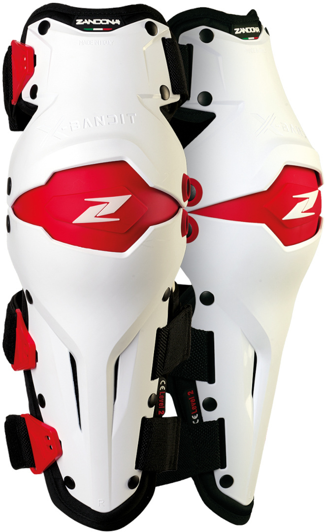 Zandona X-Bandit Knee Protectors, white-red for Men-image-167988608